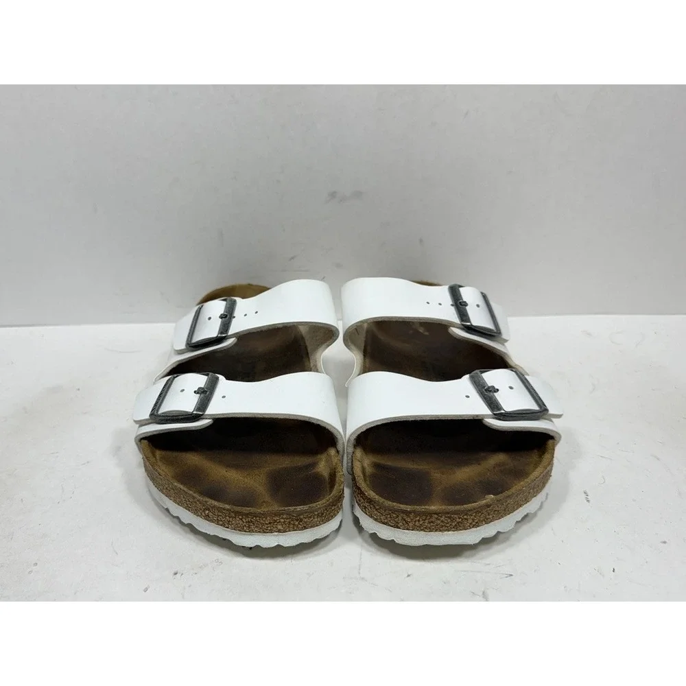 Birkenstock Arizona Birko-Flor Slip-On Sandals White Mens Size 9 / 42‎